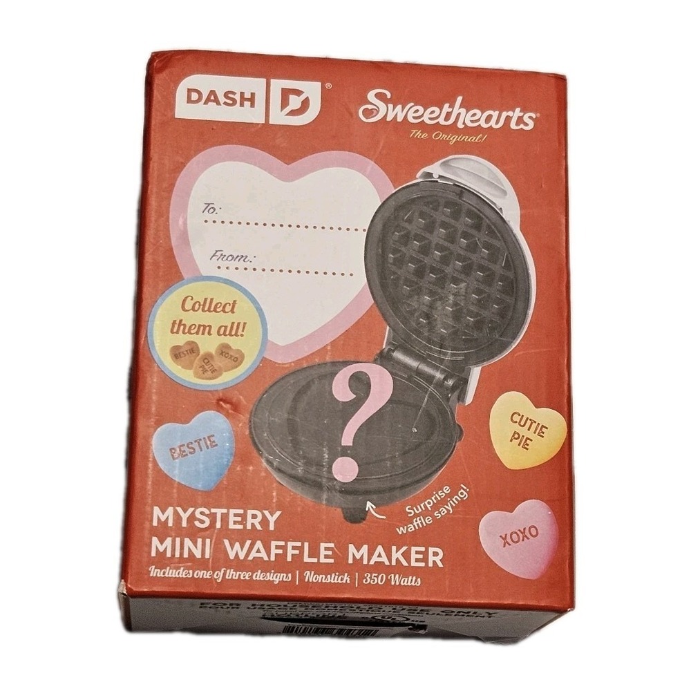 Dash Sweethearts Mystery Mini Waffle Maker‎ New Valentine's Day Gift